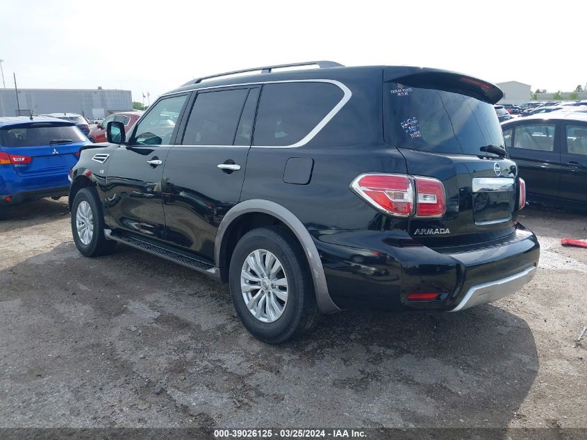 2017 Nissan Armada Sv VIN: JN8AY2ND7H9007513 Lot: 39775511