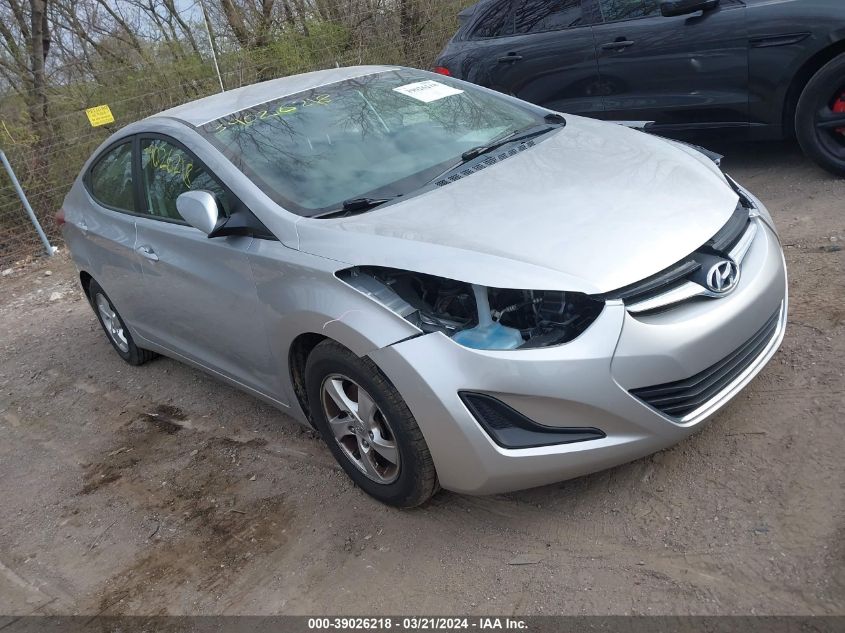 2014 Hyundai Elantra Se VIN: 5NPDH4AE9EH522616 Lot: 39026218