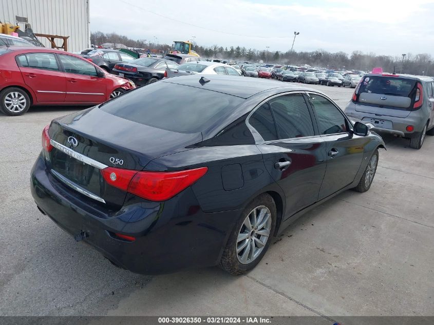 2014 Infiniti Q50 Premium VIN: JN1BV7AR7EM692521 Lot: 39026350