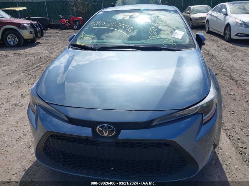 2022 Toyota Corolla Le VIN: 5YFEPMAE9NP296555 Lot: 39026406