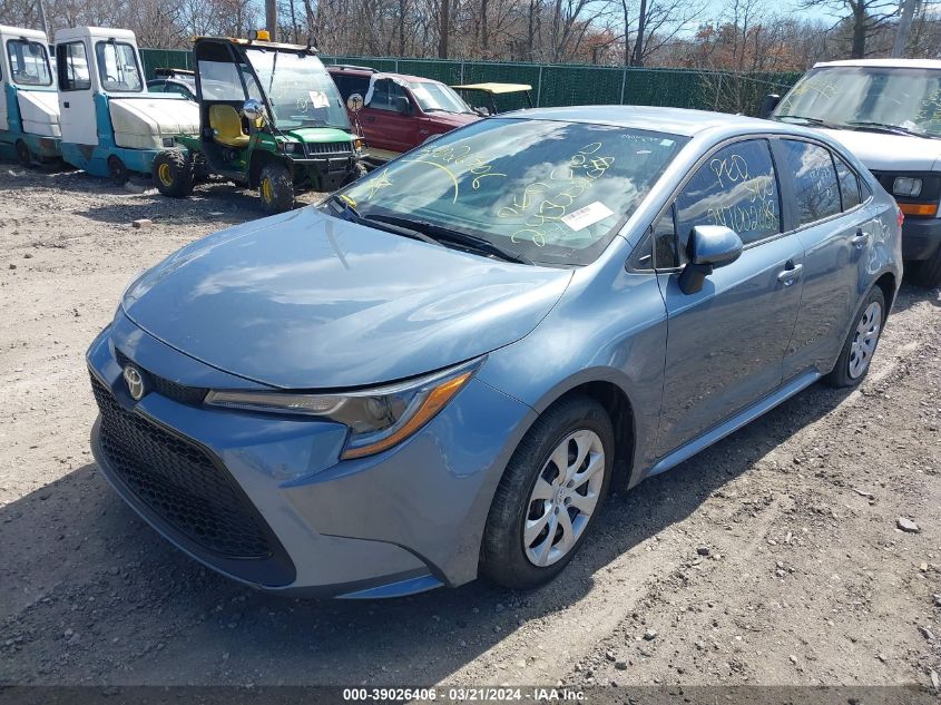 2022 Toyota Corolla Le VIN: 5YFEPMAE9NP296555 Lot: 39026406