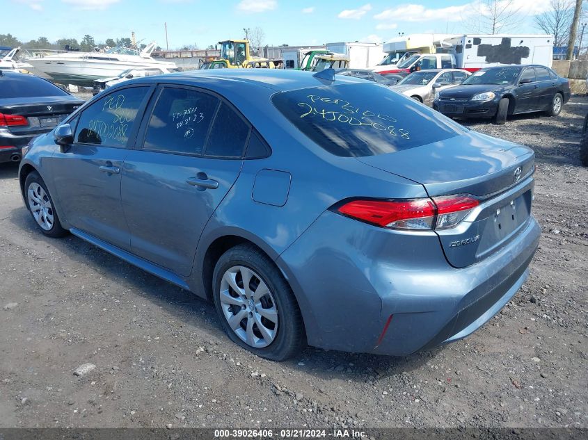 2022 Toyota Corolla Le VIN: 5YFEPMAE9NP296555 Lot: 39026406