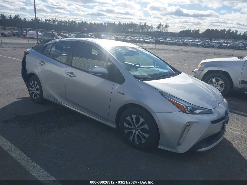 VIN JTDL9MFUXN3037020 2022 TOYOTA PRIUS LE AWD-E