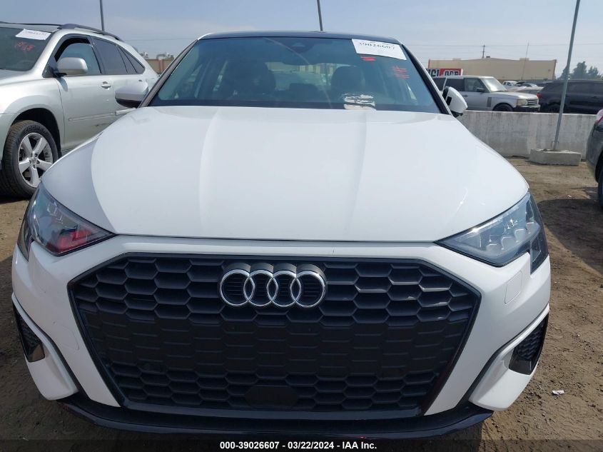 2022 Audi A3 Premium 40 Tfsi Front-Wheel Drive S Tronic VIN: WAUAUDGY1NA098644 Lot: 39026607