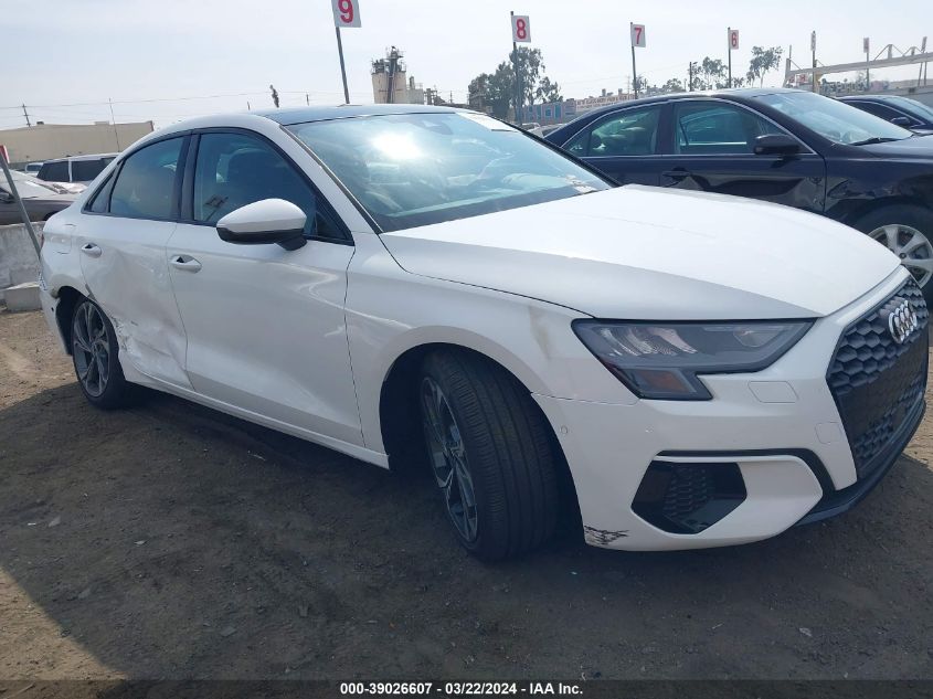 2022 Audi A3 Premium 40 Tfsi Front-Wheel Drive S Tronic VIN: WAUAUDGY1NA098644 Lot: 39026607