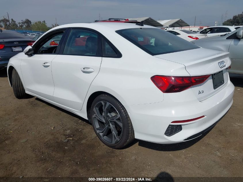 2022 Audi A3 Premium 40 Tfsi Front-Wheel Drive S Tronic VIN: WAUAUDGY1NA098644 Lot: 39026607