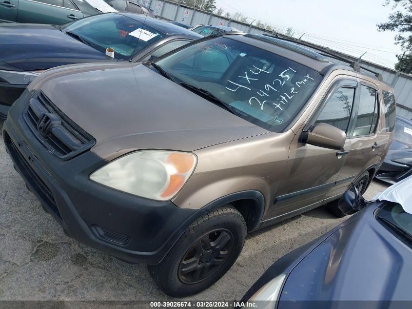 2004 Honda Cr-V Ex VIN: SHSRD78894U249251 Lot: 40934400