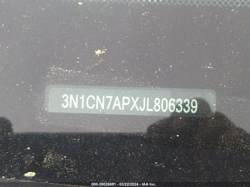 2018 NISSAN VERSA 1.6 S+ - 3N1CN7APXJL806339