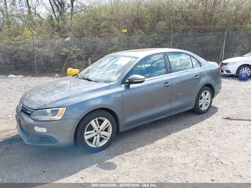 3VW637AJ5EM210001 | 2014 VOLKSWAGEN JETTA HYBRID