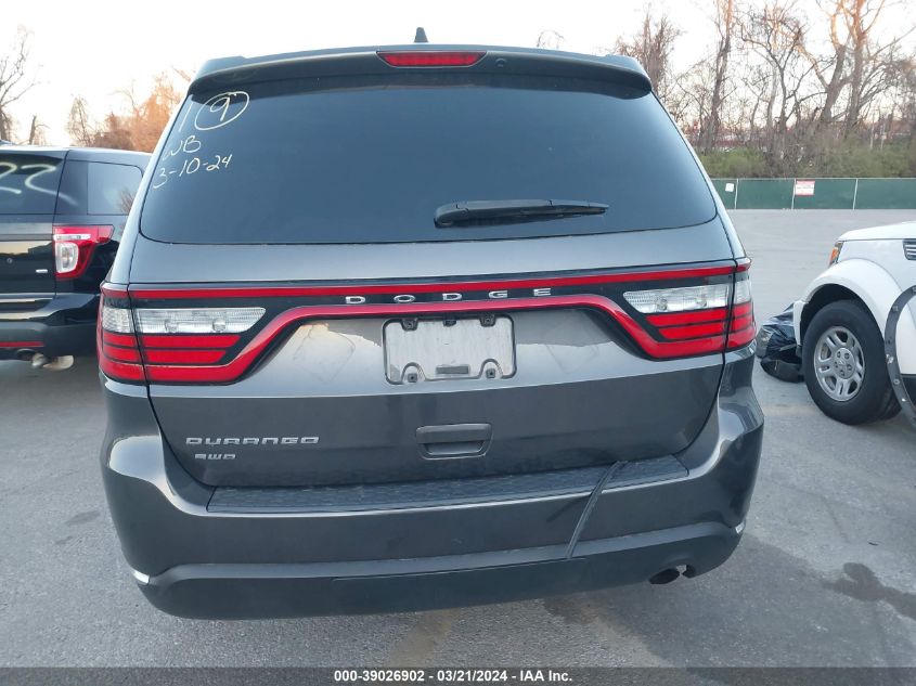 2015 Dodge Durango Sxt VIN: 1C4RDJAG6FC114668 Lot: 39026902