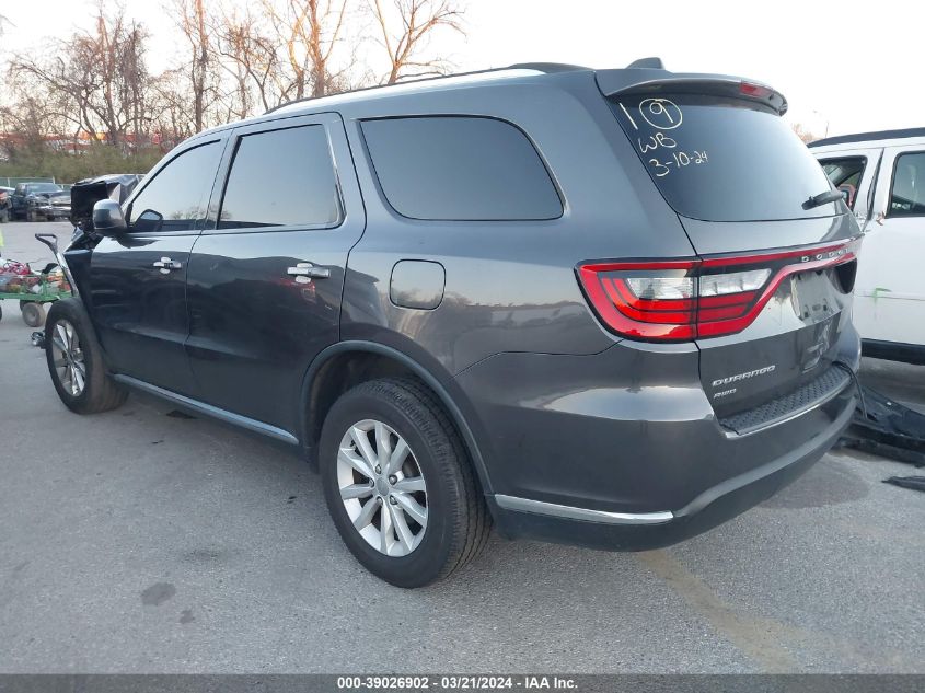 2015 Dodge Durango Sxt VIN: 1C4RDJAG6FC114668 Lot: 39026902