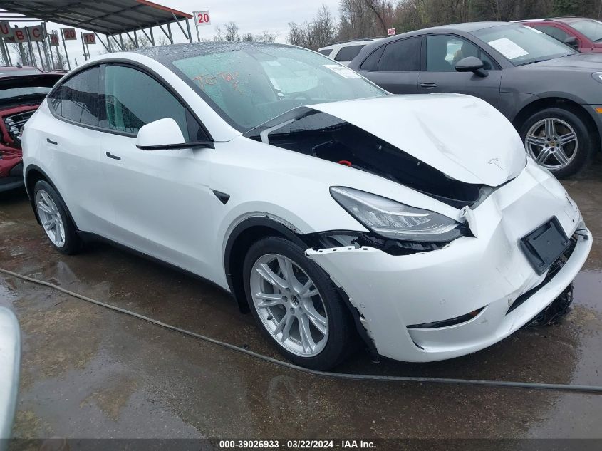 2022 TESLA MODEL Y LONG RANGE DUAL MOTOR ALL-WHEEL DRIVE - 7SAYGDEEXNF321288