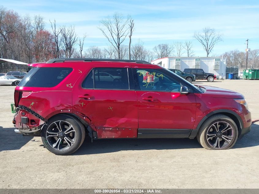 2015 Ford Explorer Sport VIN: 1FM5K8GTXFGB70893 Lot: 39026954