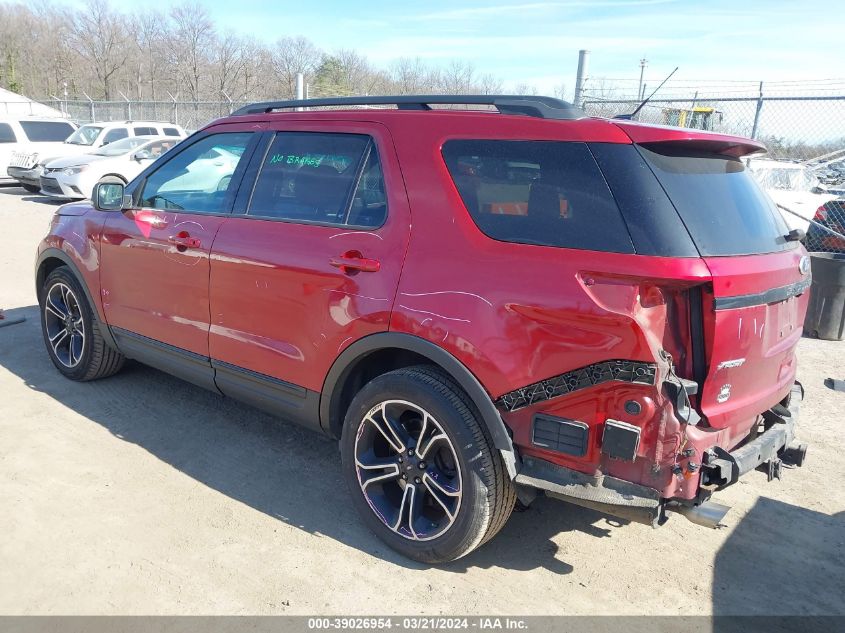 2015 Ford Explorer Sport VIN: 1FM5K8GTXFGB70893 Lot: 39026954