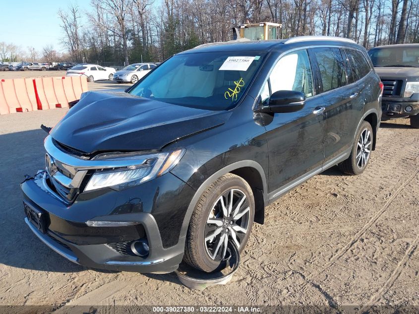 2019 Honda Pilot Touring VIN: 5FNYF6H63KB055026 Lot: 39027380