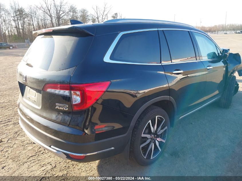 2019 Honda Pilot Touring VIN: 5FNYF6H63KB055026 Lot: 39027380