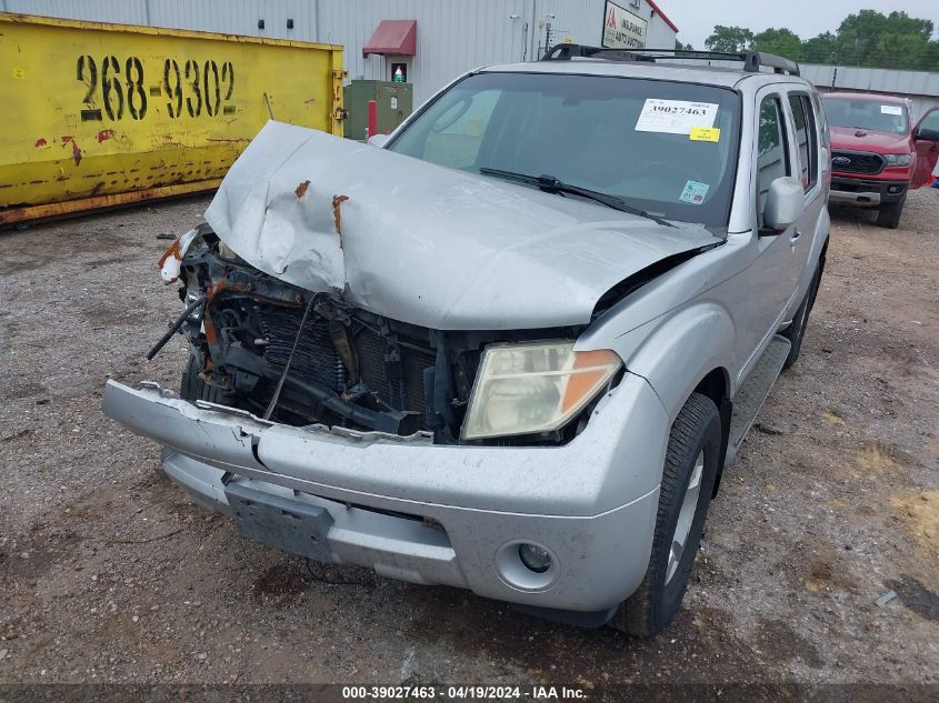 2006 Nissan Pathfinder Se VIN: 5N1AR18U76C652804 Lot: 39027463