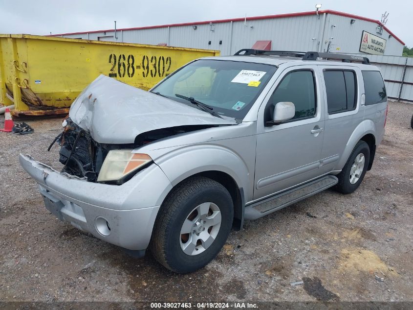 2006 Nissan Pathfinder Se VIN: 5N1AR18U76C652804 Lot: 39027463