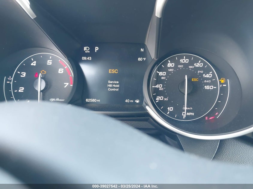 VIN ZARFAMAN9K7609550 2019 ALFA ROMEO GIULIA RWD