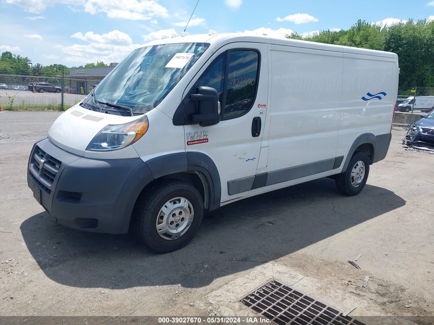 2016 Ram Promaster 1500 Low Roof VIN: 3C6TRVAG6GE107378 Lot: 39027670