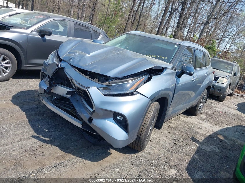 2021 TOYOTA HIGHLANDER VIN: 5TDGZRBH1MS099104