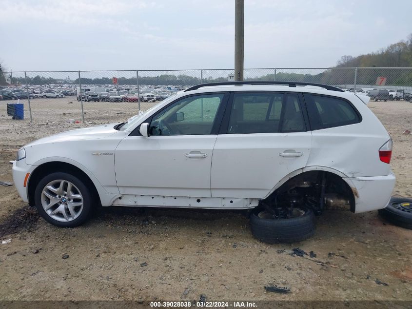 2007 BMW X3 3.0Si VIN: WBXPC93427WF27320 Lot: 39028038