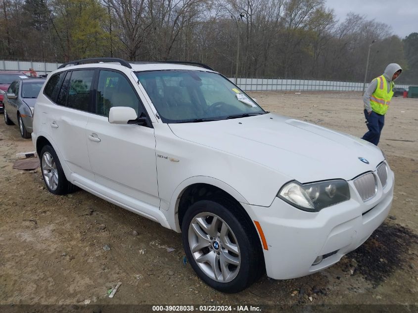 2007 BMW X3 3.0Si VIN: WBXPC93427WF27320 Lot: 39028038