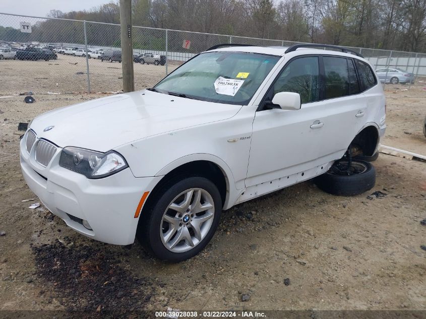 2007 BMW X3 3.0Si VIN: WBXPC93427WF27320 Lot: 39028038