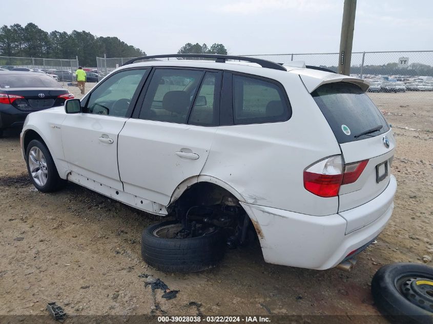 2007 BMW X3 3.0Si VIN: WBXPC93427WF27320 Lot: 39028038