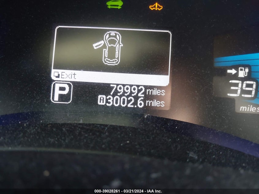 2013 NISSAN LEAF S/SV/SL - 1N4AZ0CP8DC404628