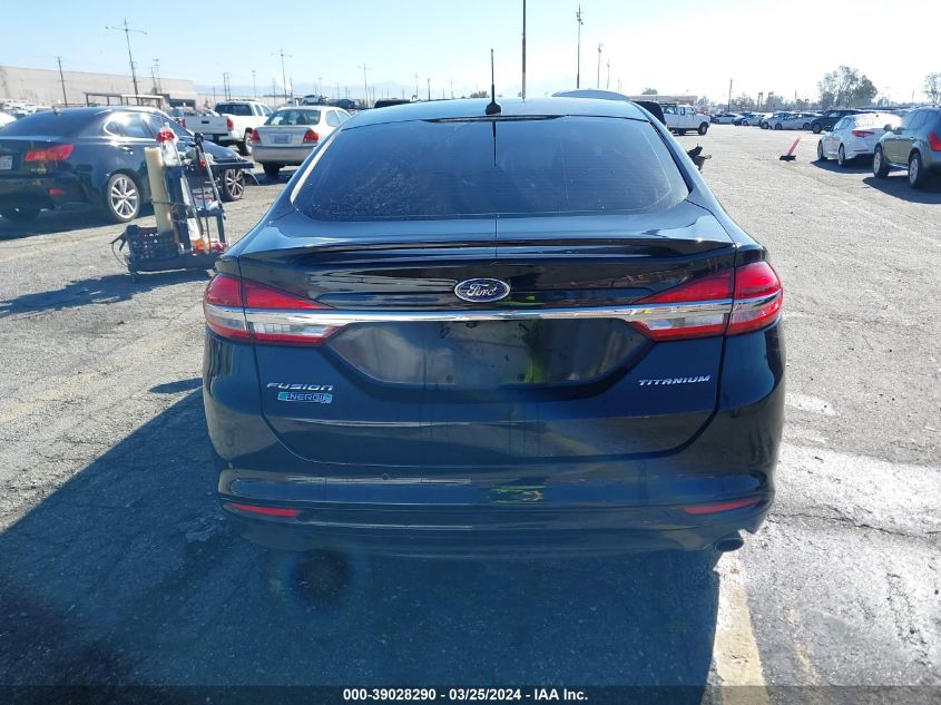 2017 Ford Fusion Energi Titanium VIN: 3FA6P0SU1HR116976 Lot: 39028290