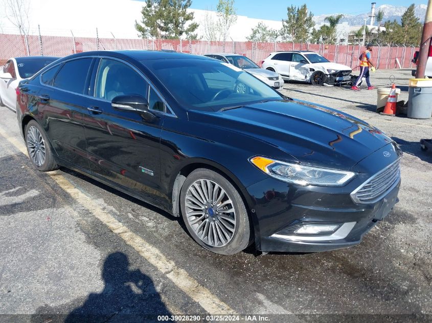 2017 Ford Fusion Energi Titanium VIN: 3FA6P0SU1HR116976 Lot: 39028290