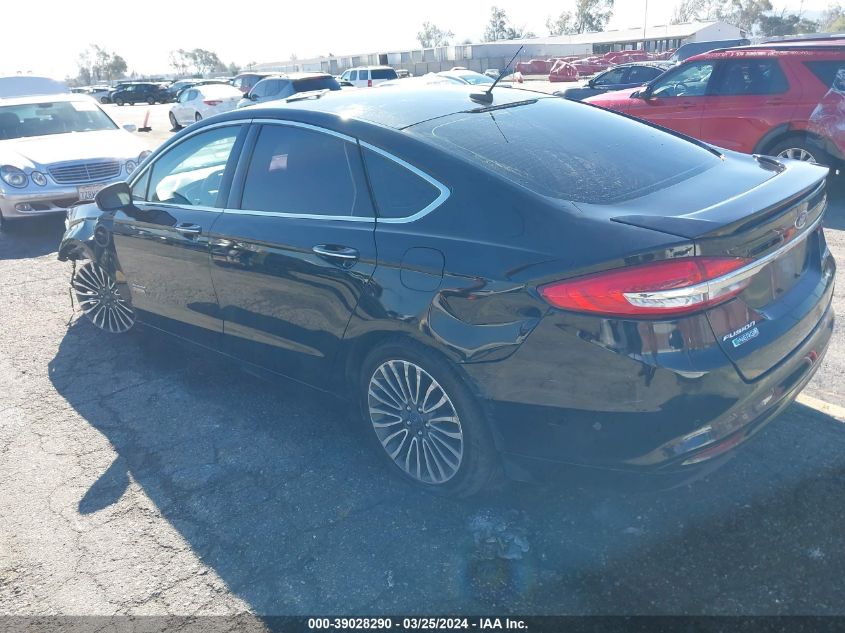 2017 Ford Fusion Energi Titanium VIN: 3FA6P0SU1HR116976 Lot: 39028290