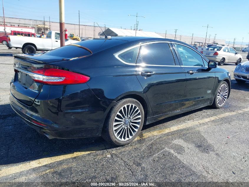 2017 Ford Fusion Energi Titanium VIN: 3FA6P0SU1HR116976 Lot: 39028290