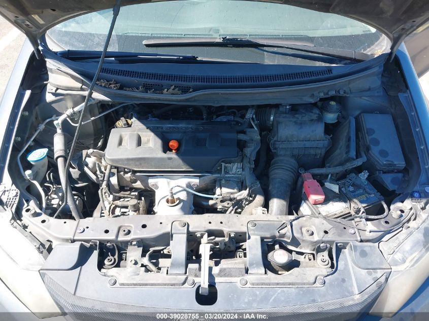 2012 Honda Civic Natural Gas VIN: 19XFB5F57CE000402 Lot: 39028755