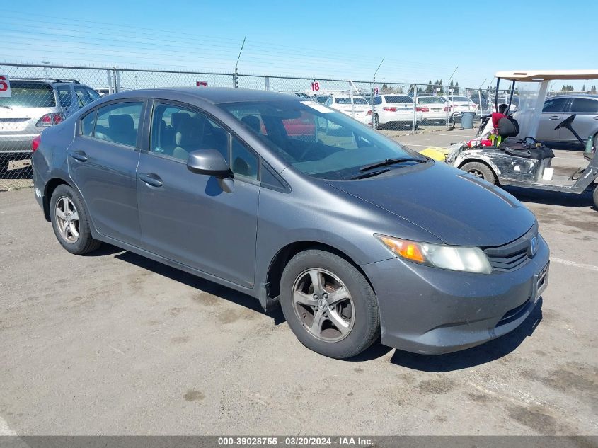 2012 Honda Civic Natural Gas VIN: 19XFB5F57CE000402 Lot: 39028755