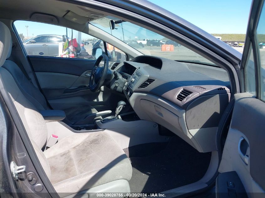 2012 Honda Civic Natural Gas VIN: 19XFB5F57CE000402 Lot: 39028755