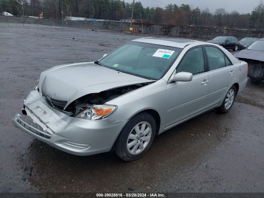 2002 Toyota Camry Xle V6 VIN: 4T1BF30K22U015715 Lot: 39028816