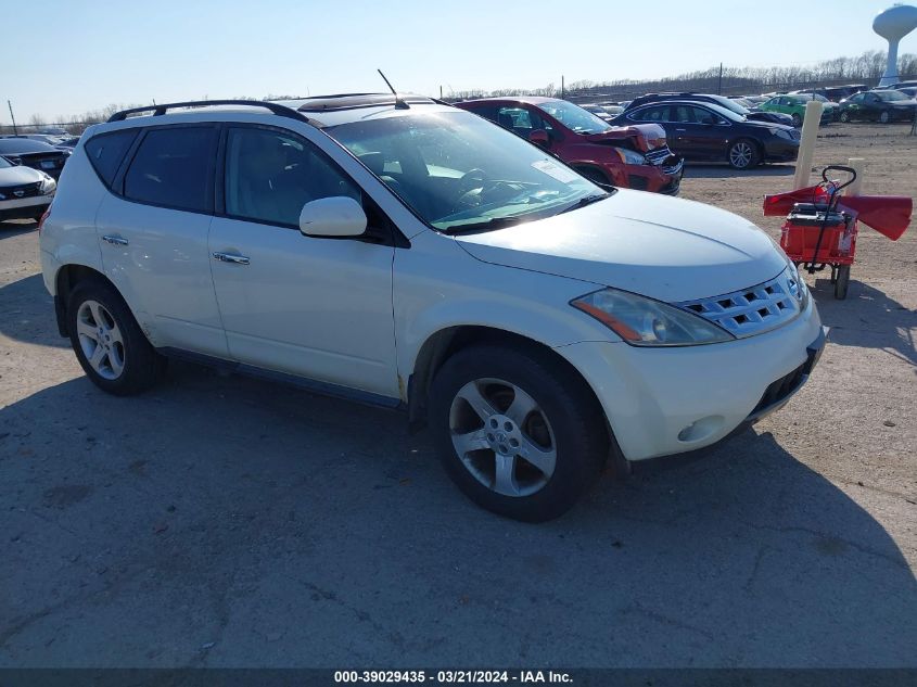 2005 Nissan Murano Sl VIN: JN8AZ08W45W415673 Lot: 39029435