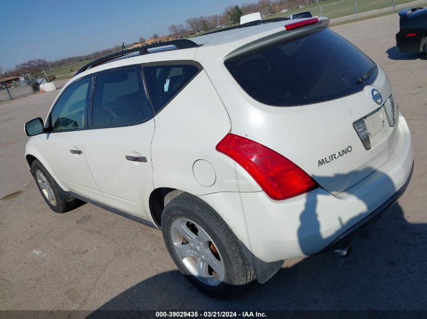 2005 Nissan Murano Sl VIN: JN8AZ08W45W415673 Lot: 39029435