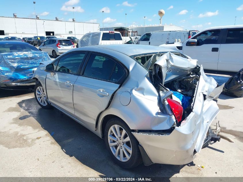 2012 Honda Civic Ex VIN: 2HGFB2F8XCH319176 Lot: 39029706