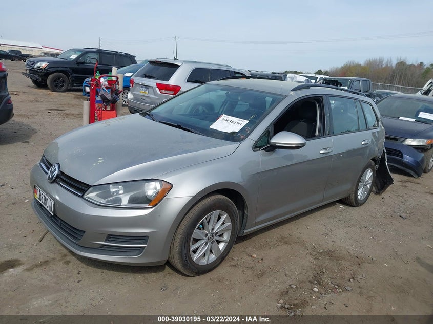 2016 VOLKSWAGEN GOLF SPORTWAGEN TSI S 4-DOOR - 3VWC17AU9GM510730