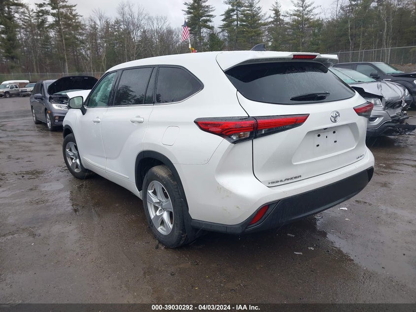 2022 TOYOTA HIGHLANDER VIN: 5TDBZRBH2NS231248