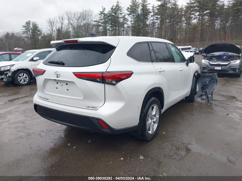 2022 TOYOTA HIGHLANDER VIN: 5TDBZRBH2NS231248