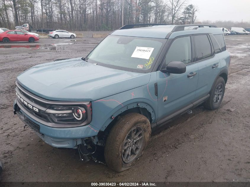 2023 Ford Bronco Sport Big Bend VIN: 3FMCR9B66PRD46939 Lot: 39030423