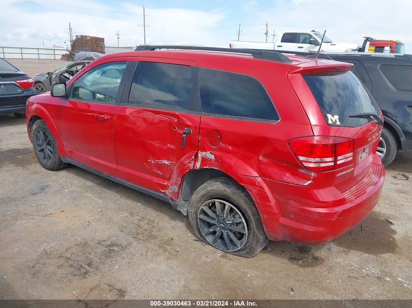 VIN 3C4PDCABXLT249322 2020 DODGE JOURNEY SE VALUE