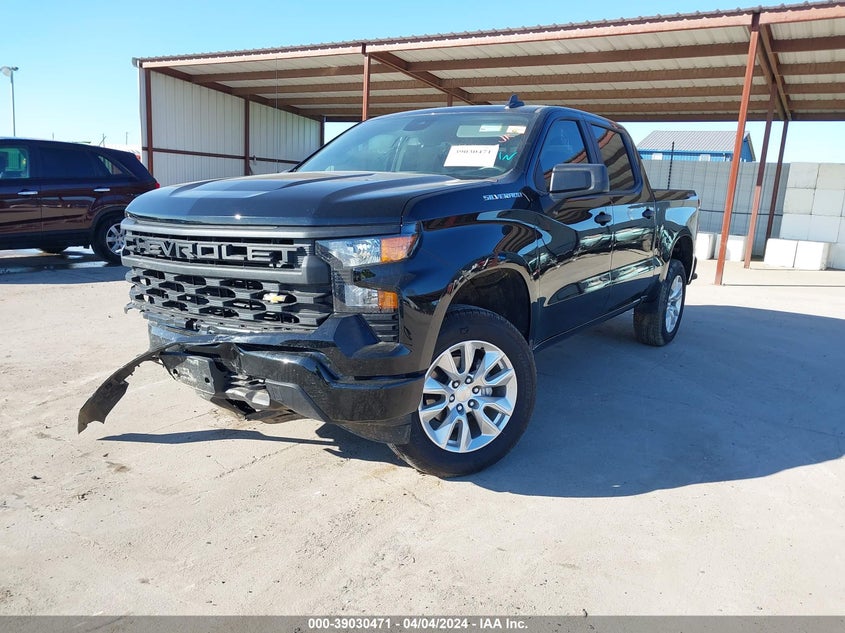 VIN 1GCPDBEK1RZ116972 2024 CHEVROLET SILVERADO 1500 4WD  SHORT BED CUSTOM