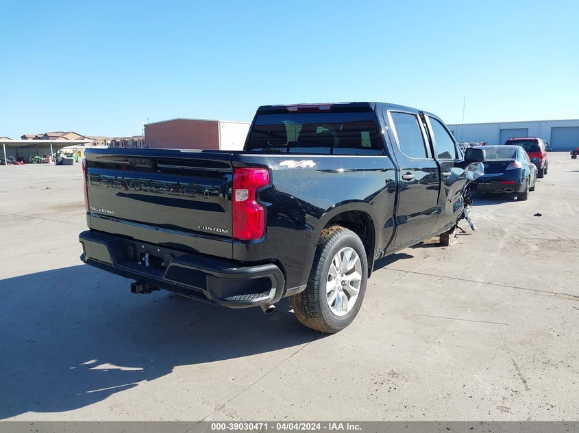 VIN 1GCPDBEK1RZ116972 2024 CHEVROLET SILVERADO 1500 4WD  SHORT BED CUSTOM