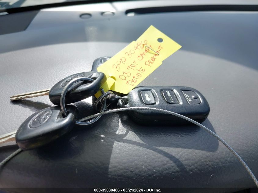 2003 Toyota Camry Le V6 VIN: 4T1BF30K63U057046 Lot: 39030486