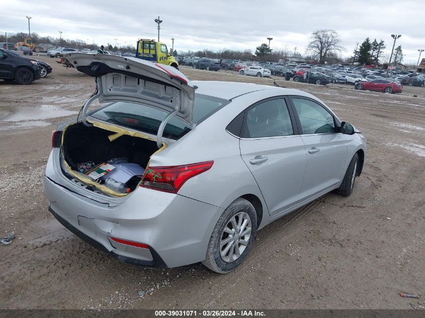 2022 Hyundai Accent Sel VIN: 3KPC24A62NE173633 Lot: 39031071